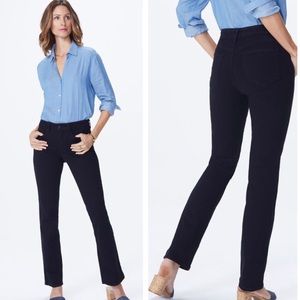 Nydj Barbara bootcut black jeans 4 short stretch